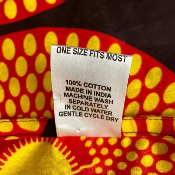 Kara Chic by NF Cold Shoulder One Size Fits Most Afrocentic Top Yellow/Black - Picture 5 of 5